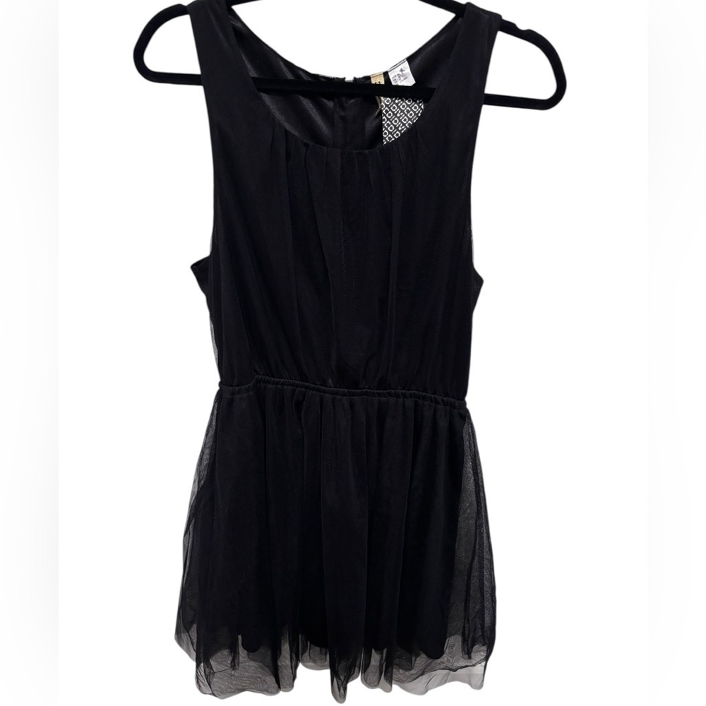 DIVIDED Brand black chiffon dress. Size 12. NWT